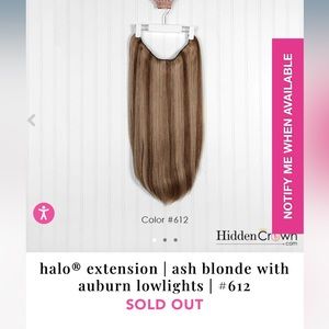 Hidden Crown Daydream Halo Hair Extensions #612 14 inches